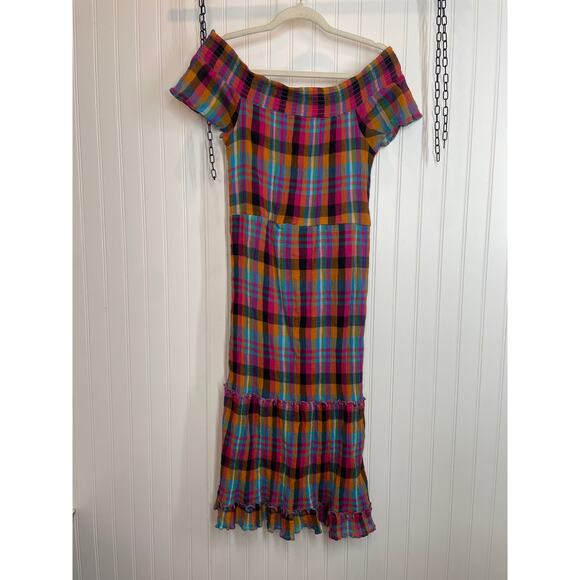 Prettylittlethings Leopard Chiffon Maxi Beach Dress Jun & Ivy Dress Bundle Sz 12 - Picture 3 of 9